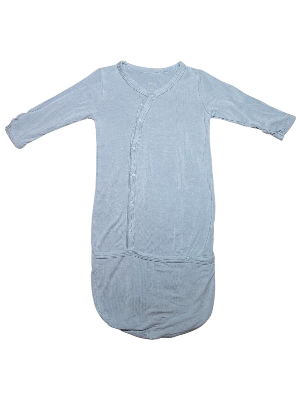 Kyte Light Blue Baby Sleep Gown - Bamboo - 0/3 Months